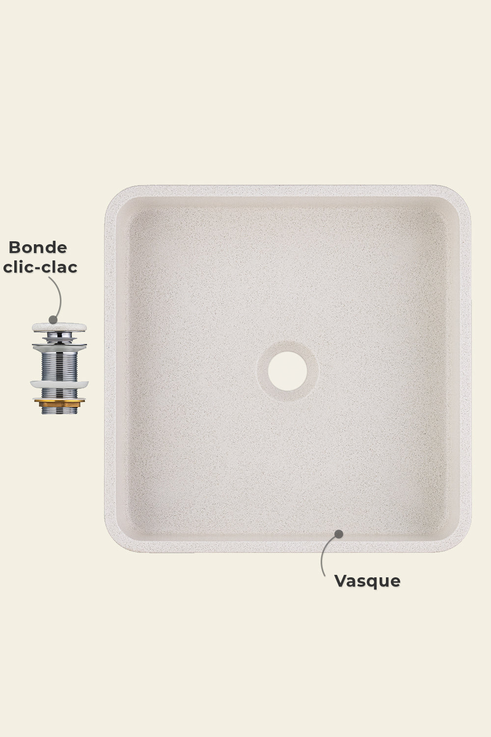 Vasque beige